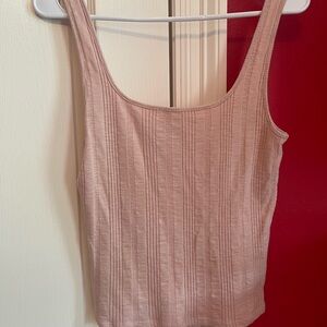 pale pink tank top